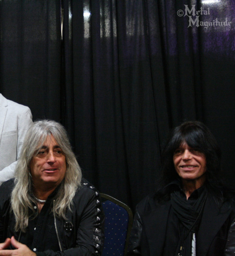 Mikkey Dee and Rudy Sarzo during the press conference