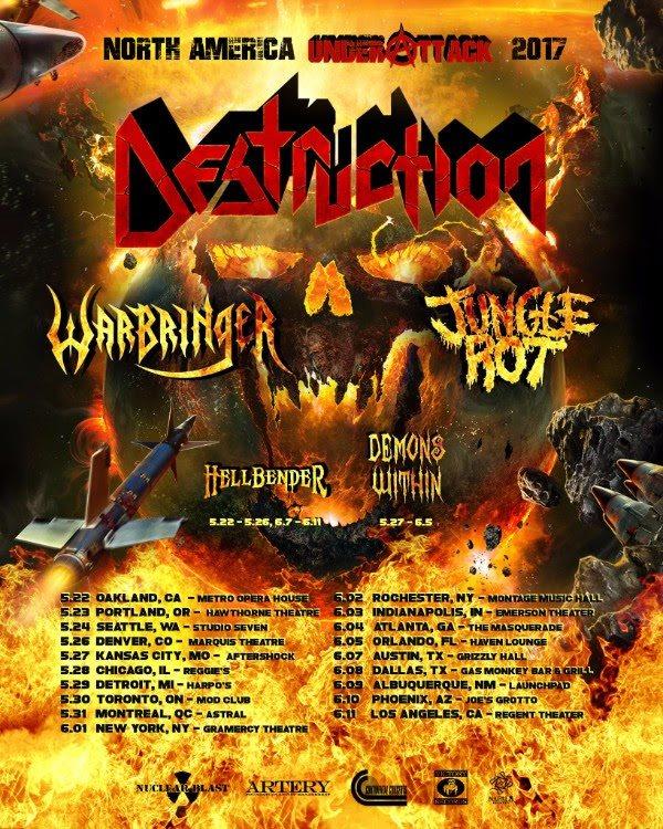 Warbringer On North American Tour | Metal Magnitude