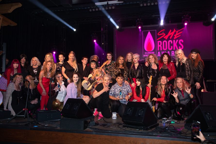 10th Annual She Rocks Awards Group Photo (Photo Credit: Kevin Graft)